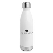 Load image into Gallery viewer, The Black Pastor Insulated Stainless Steel Water Bottle - white