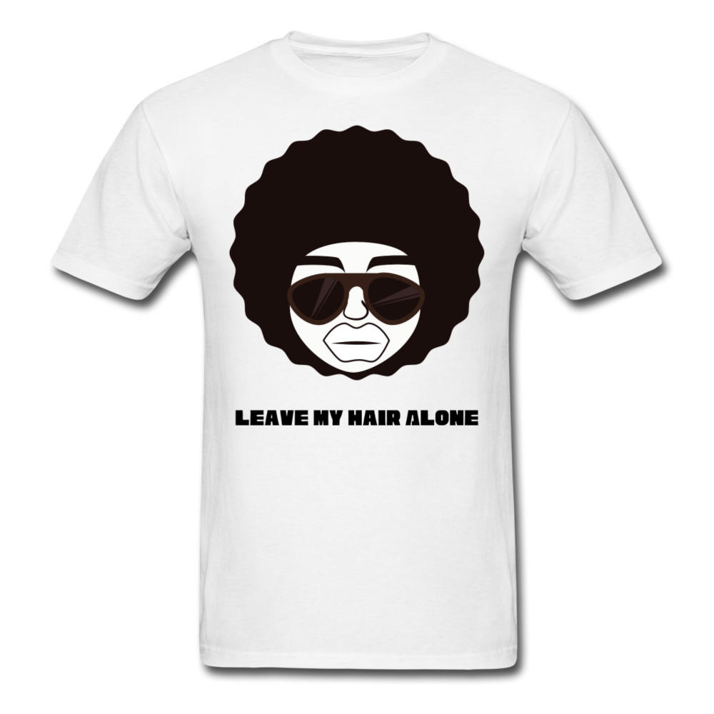 Leave My Hair Alone T-Shirt - white