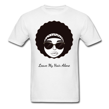 Load image into Gallery viewer, Leave My Hair Alone T-Shirt - white
