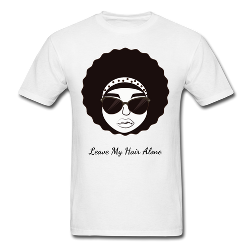 Leave My Hair Alone T-Shirt - white