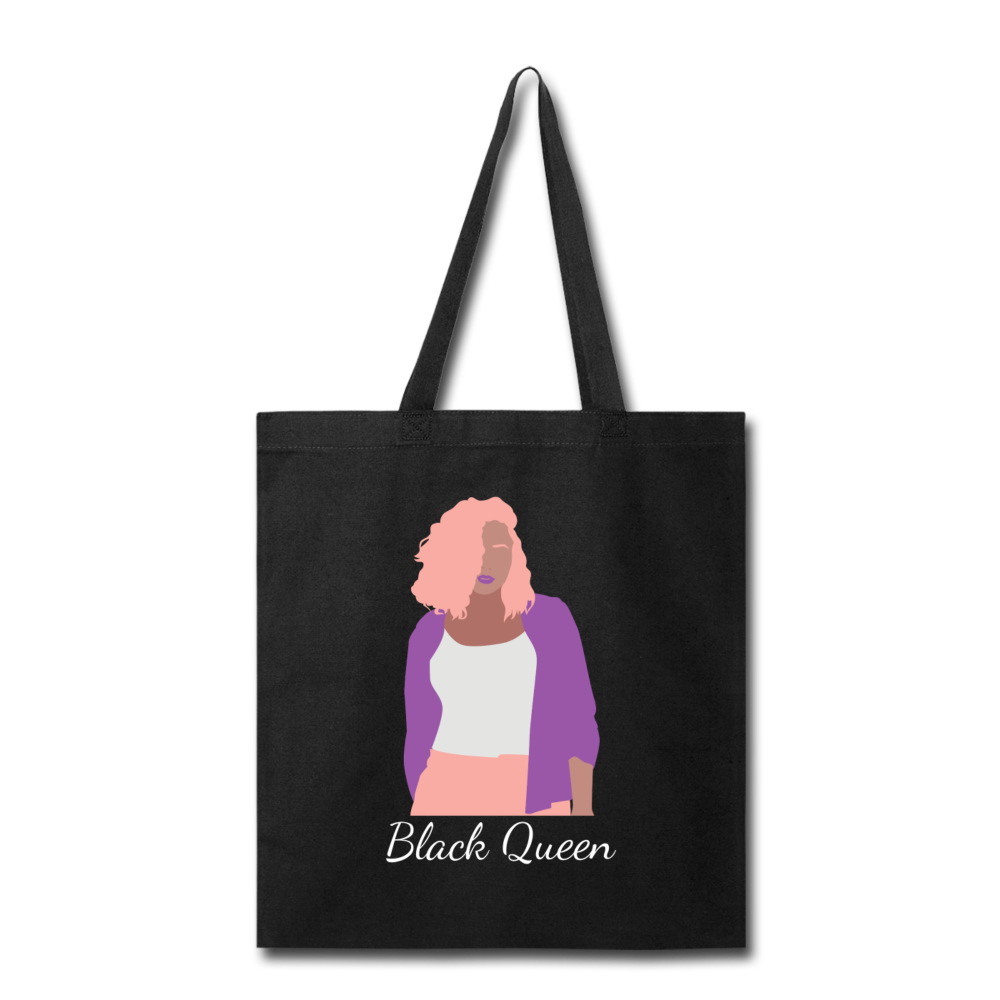 Black Queen Tote Bag - black