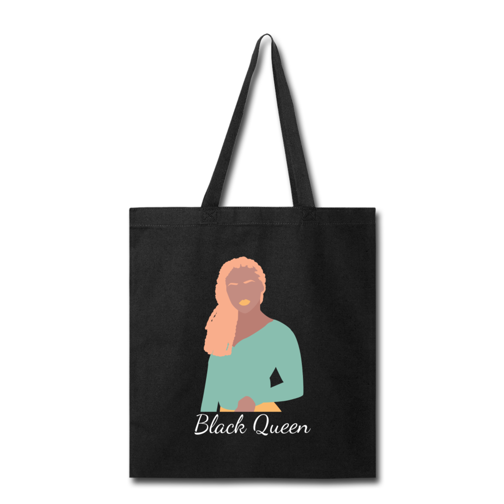 Black Queen Tote Bag - black