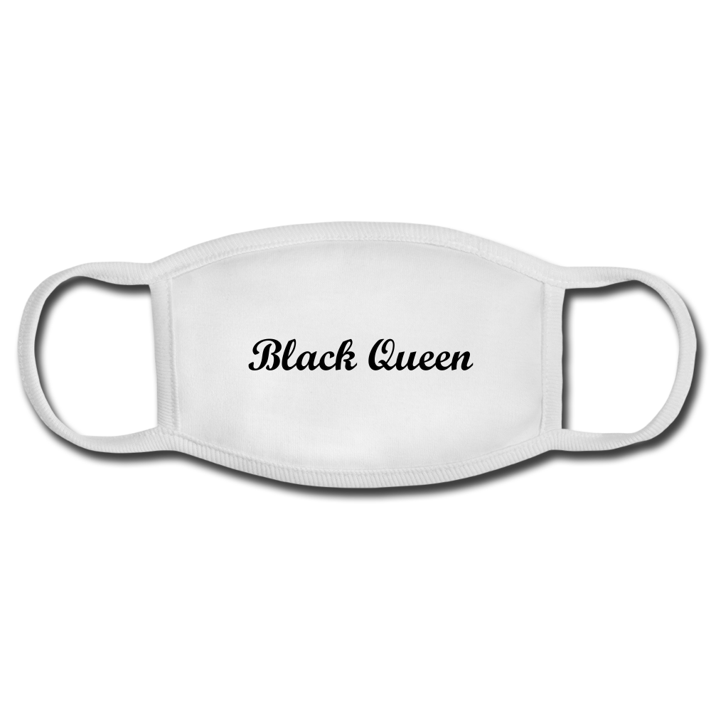 Black Queen Face Mask - white/white