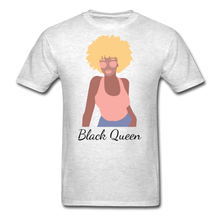 Load image into Gallery viewer, Black Queen T-Shirt (Series) - light heather gray
