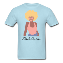 Load image into Gallery viewer, Black Queen T-Shirt (Series) - powder blue
