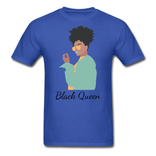 Load image into Gallery viewer, Black Queen T-Shirt (Series) - royal blue
