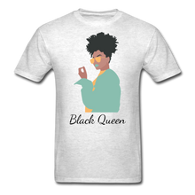 Load image into Gallery viewer, Black Queen T-Shirt (Series) - light heather gray
