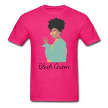 Load image into Gallery viewer, Black Queen T-Shirt (Series) - fuchsia

