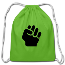 Load image into Gallery viewer, Black Power Collection Cotton Draw String Bag - clover
