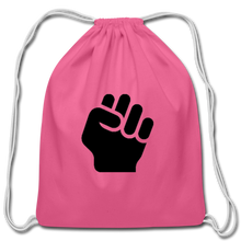 Load image into Gallery viewer, Black Power Collection Cotton Draw String Bag - pink
