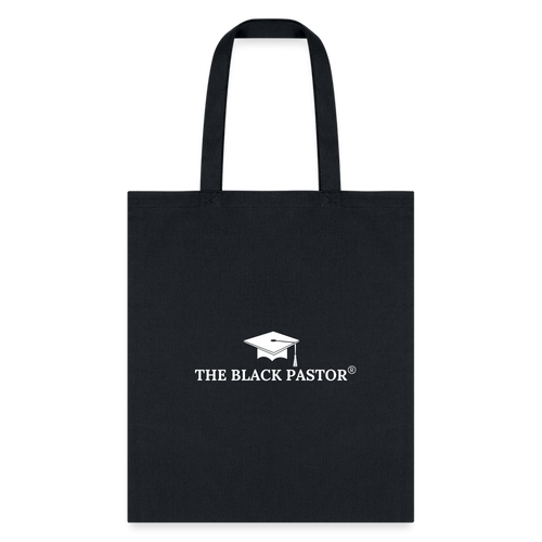 The Black Pastor Tote Bag - black